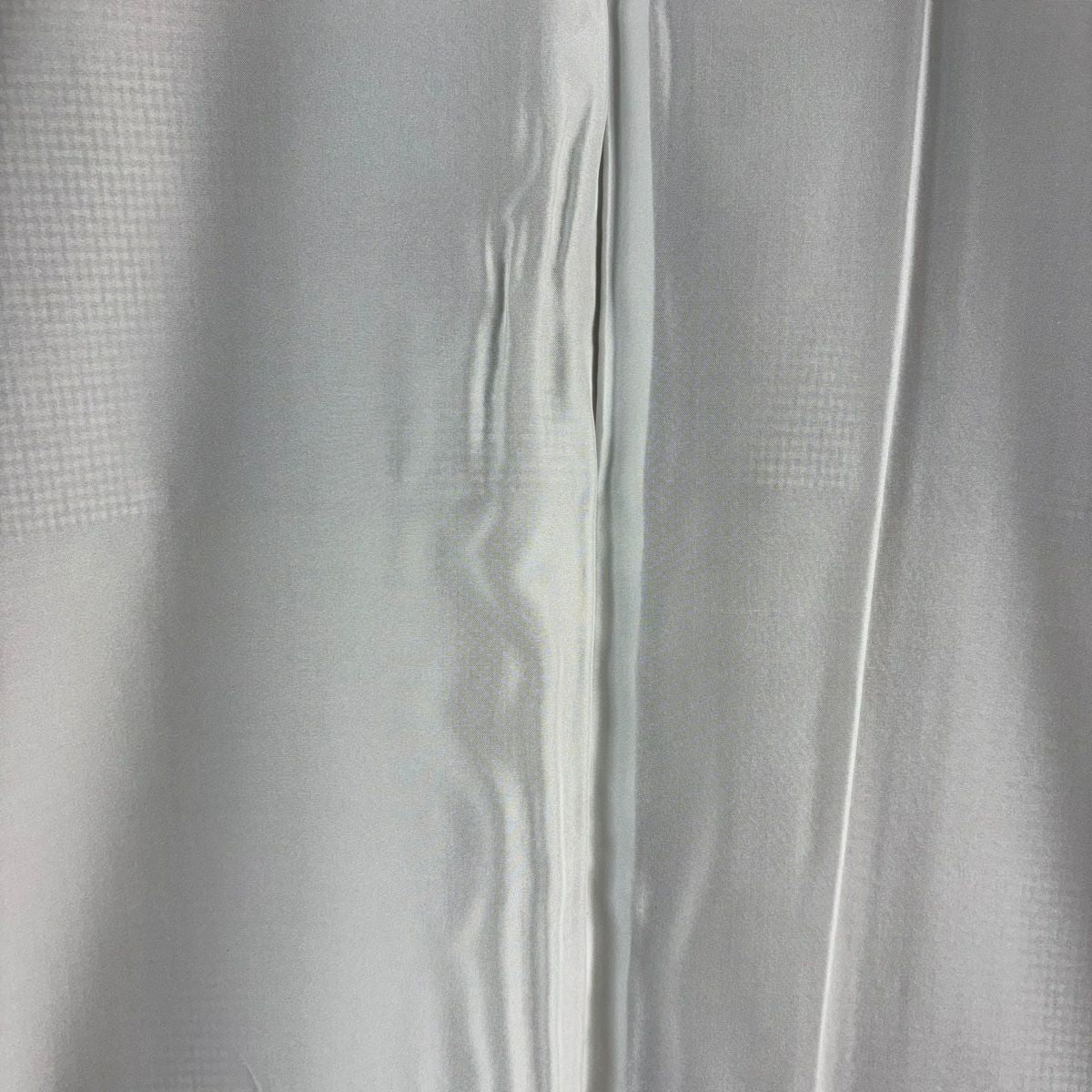 【美品】 付下 身長157.5cm 袖長63cm S 雙層 紬織織 縞 幾何學圖案 漸層 淺茶 純蠶絲 逸品級