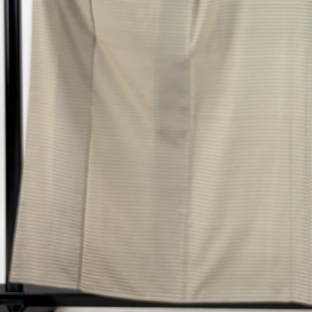 【美品】 紬織 身長159.5cm 袖長63cm S 雙層 格子 灰 純蠶絲 逸品級