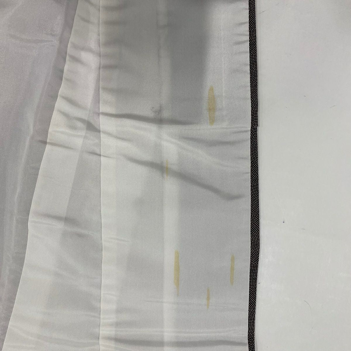 付下 身長159cm 袖長67cm M 雙層 大和 鮫文 草花紋紋 茶紫 純蠶絲 秀品級
