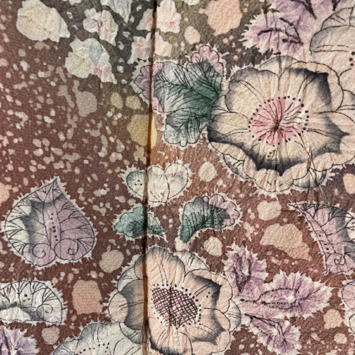 訪問服 身長159cm 袖長65.5cm M 雙層 翠山工房 有落款 辻花染 疋田 漸層 鮭粉色 純蠶絲 逸品級