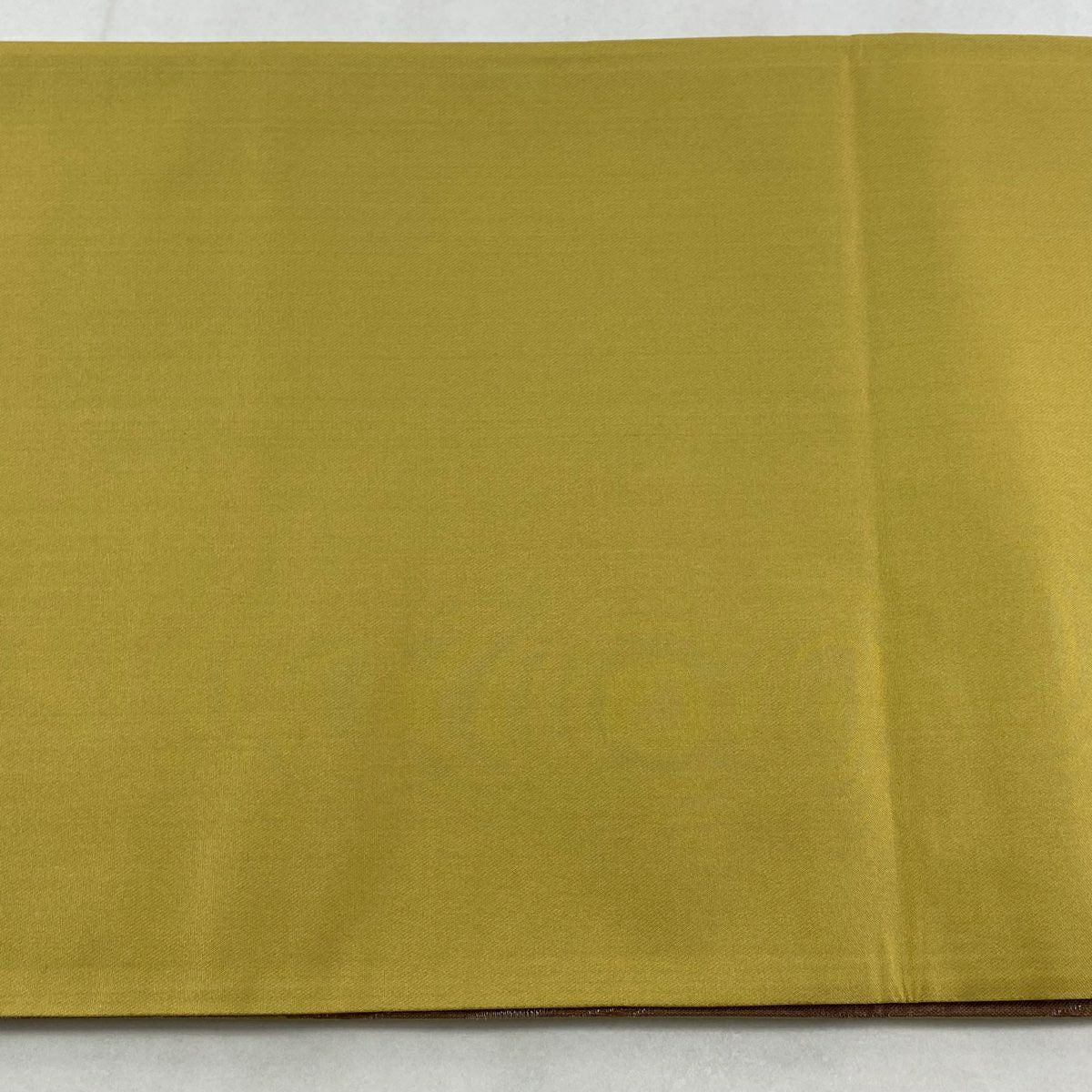 【美品】 袋帶 秀品級 葉與果 木紋 銀線 金銀彩 小豆色 六通 純蠶絲