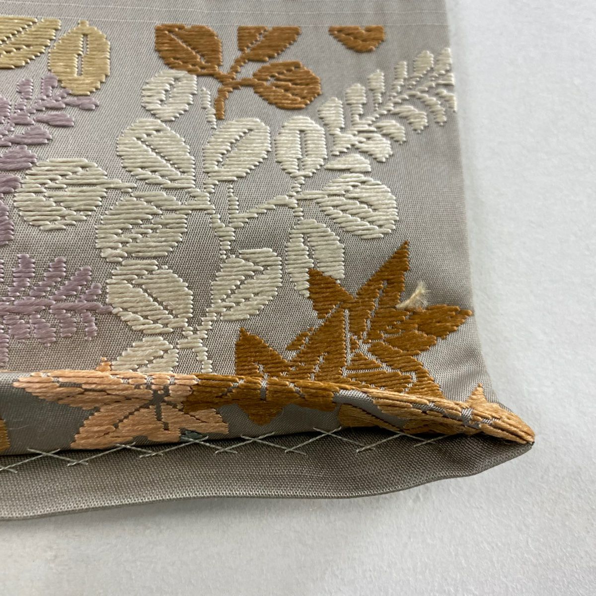 袋帶 秀品級 松樹 萩 金金箔 灰 深藍 六通 純蠶絲