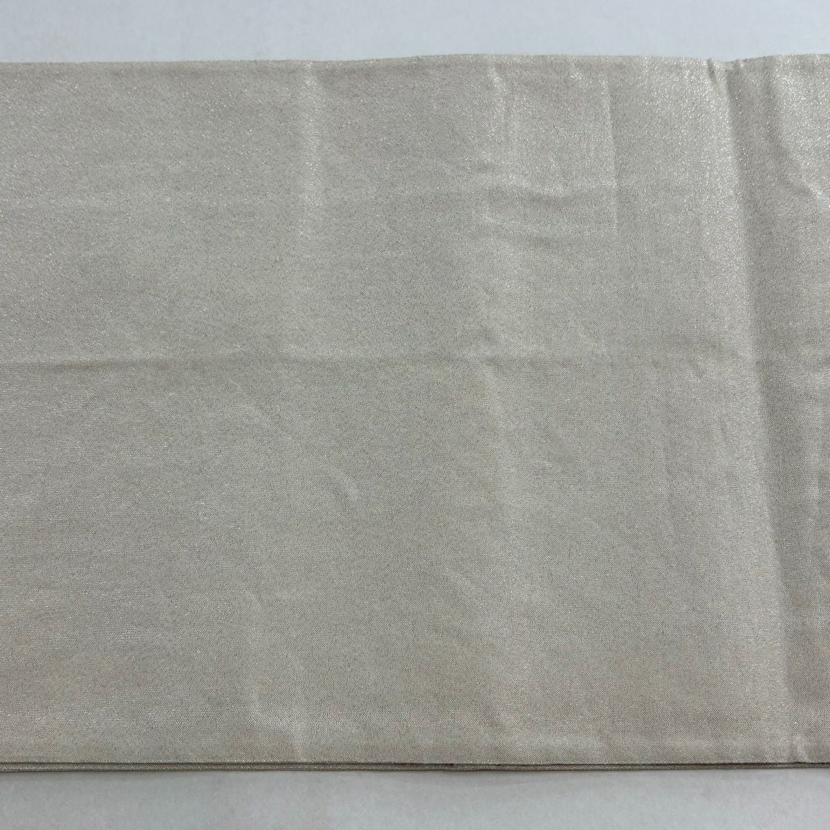 袋帶 逸品級 扇子面 松樹竹子梅花 金絲 金金箔 奶油色 大鼓圖案 純蠶絲