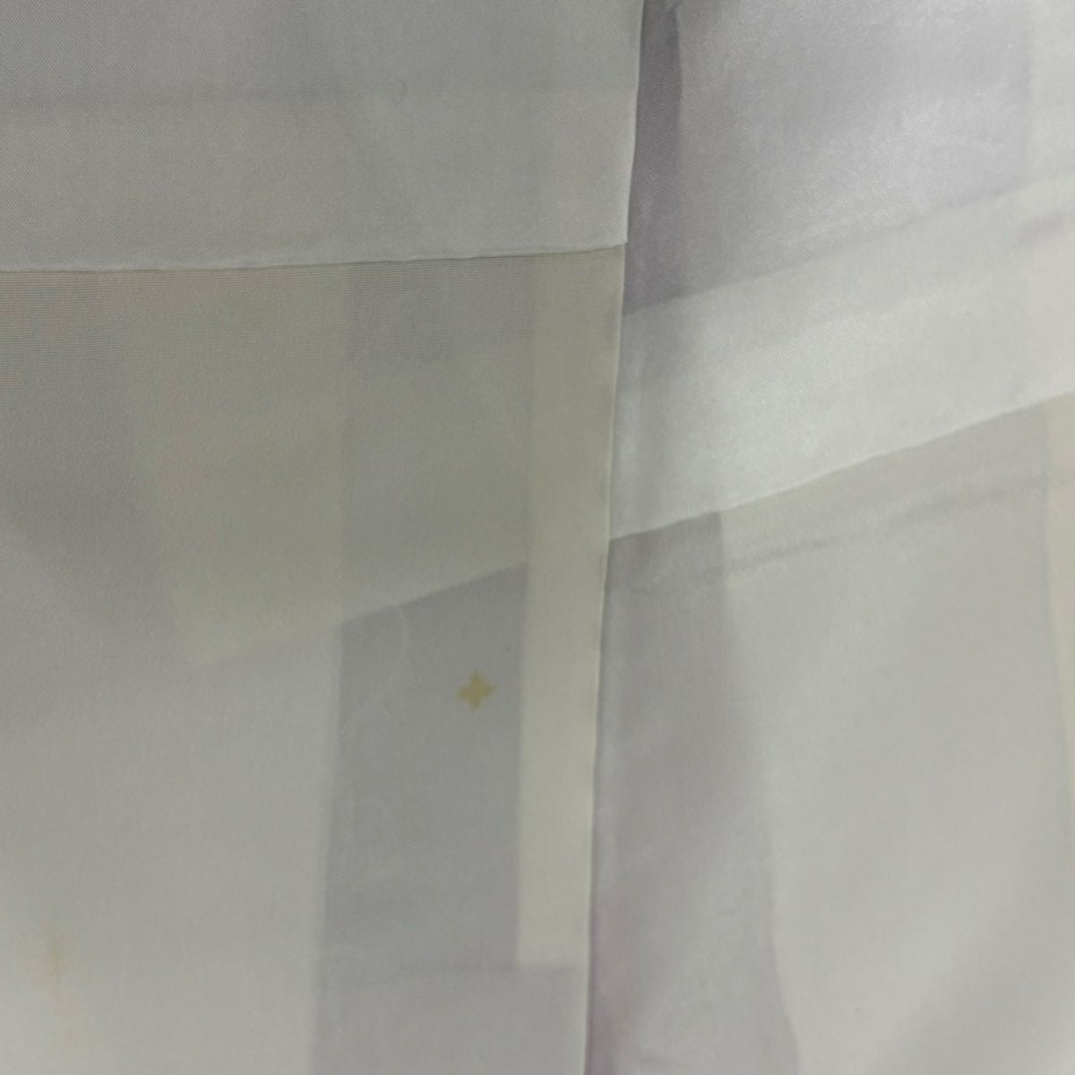 付下 身長157cm 袖長62.5cm S 雙層 花唐草紋 七寶紋 裾暈染 淺紫 純蠶絲 優品級 一個紋