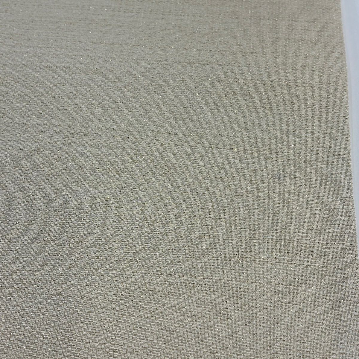 袋帶 秀品級 草花紋紋 扇子面 金銀彩 金通し 米色 お太鼓柄 純蠶絲