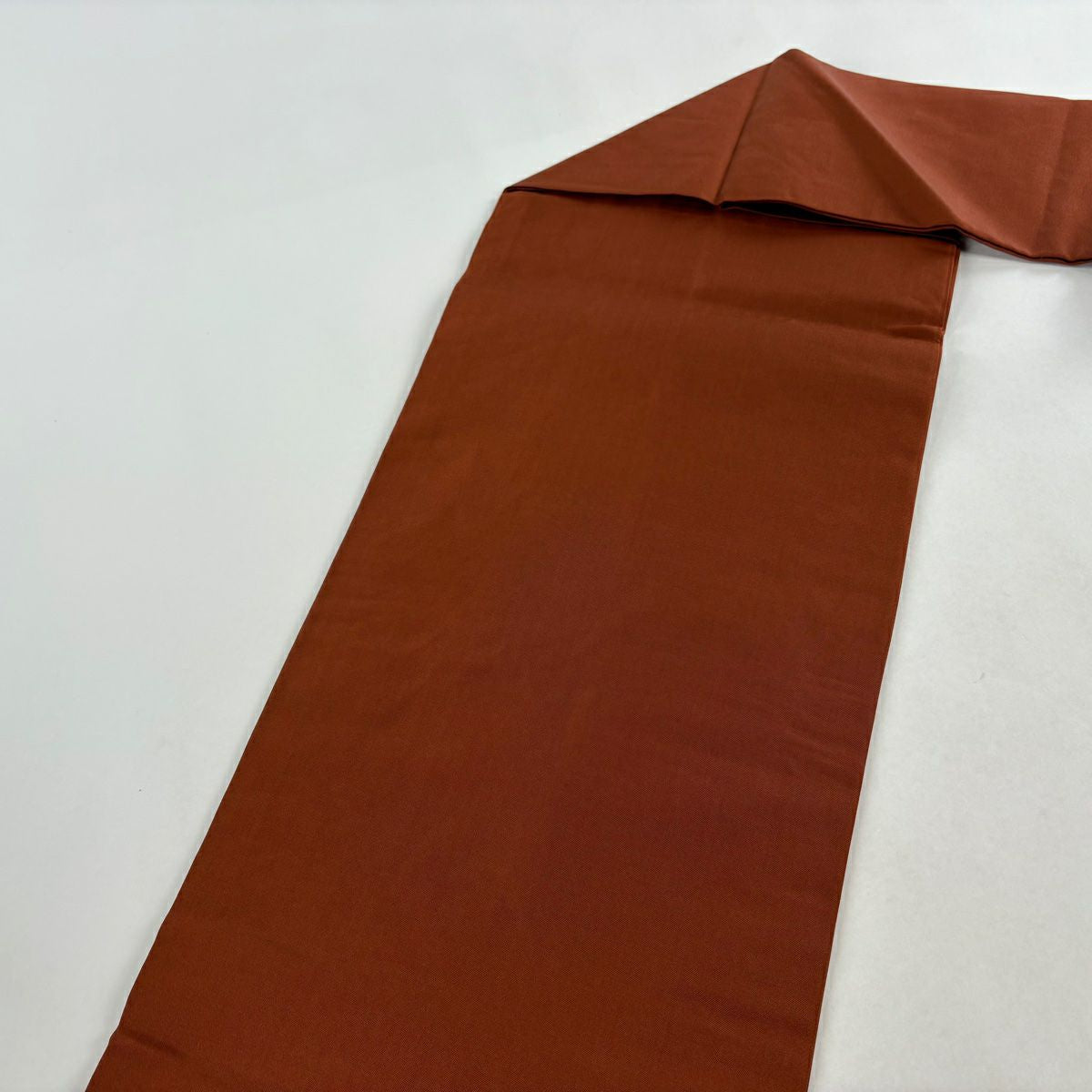 【美品】 名古屋帶 秀品級 野菜 葉與實 刺繡 金絲 紅茶 純蠶絲