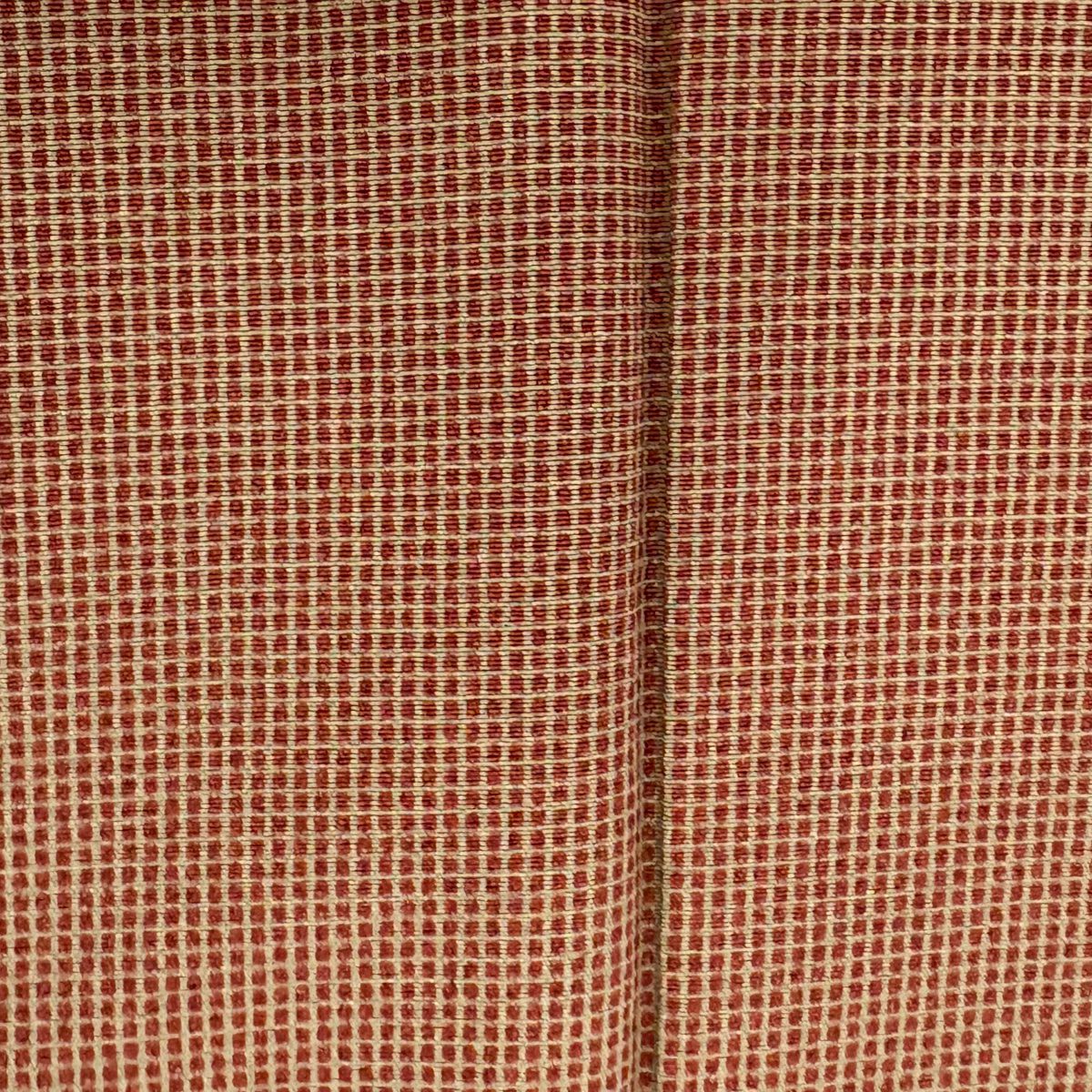 【美品】 江戶小紋 身長151cm 袖長62.5cm S 雙層 角通紅茶 純蠶絲 秀品級