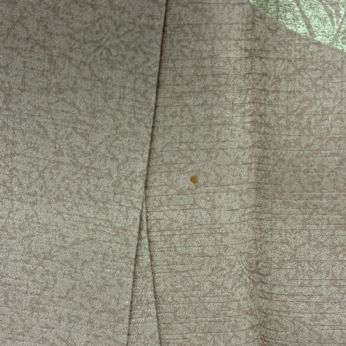訪問服 身長156cm 袖長62.5cm S 雙層 秋草 流水 刺繡 金糸 薄小豆 純蠶絲 秀品級