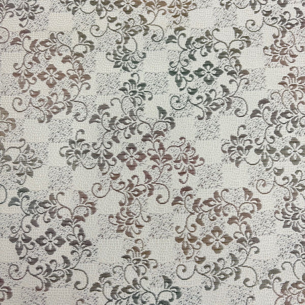 【美品】 紬織織 身長170.5cm 袖長65.5cm M 雙層 名古屋帶套裝 華紋 草花紋紋 茶紫 純蠶絲 秀品級