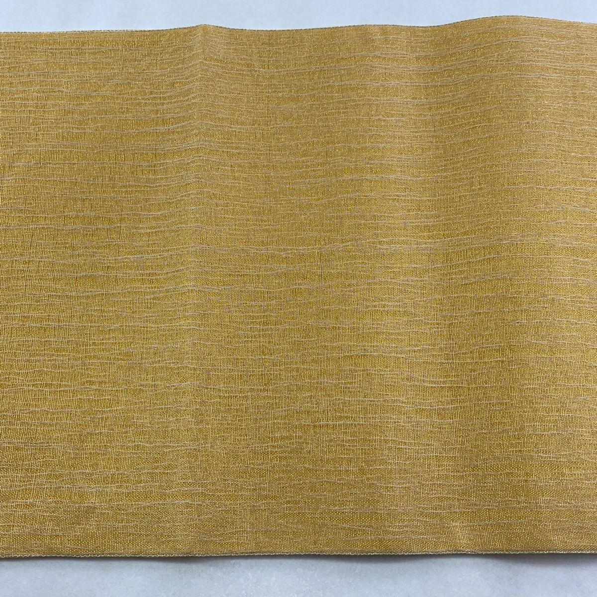 【美品】 袋帶 逸品級 夏帶 菊花 松樹 金銀彩 橙色 大鼓圖案 純蠶絲