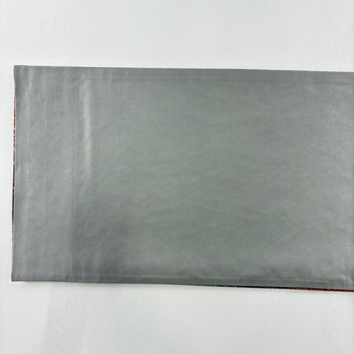 【美品】 袋帶 秀品級 斜向暈染 幾何圖案 銀線 米色 全通 純蠶絲