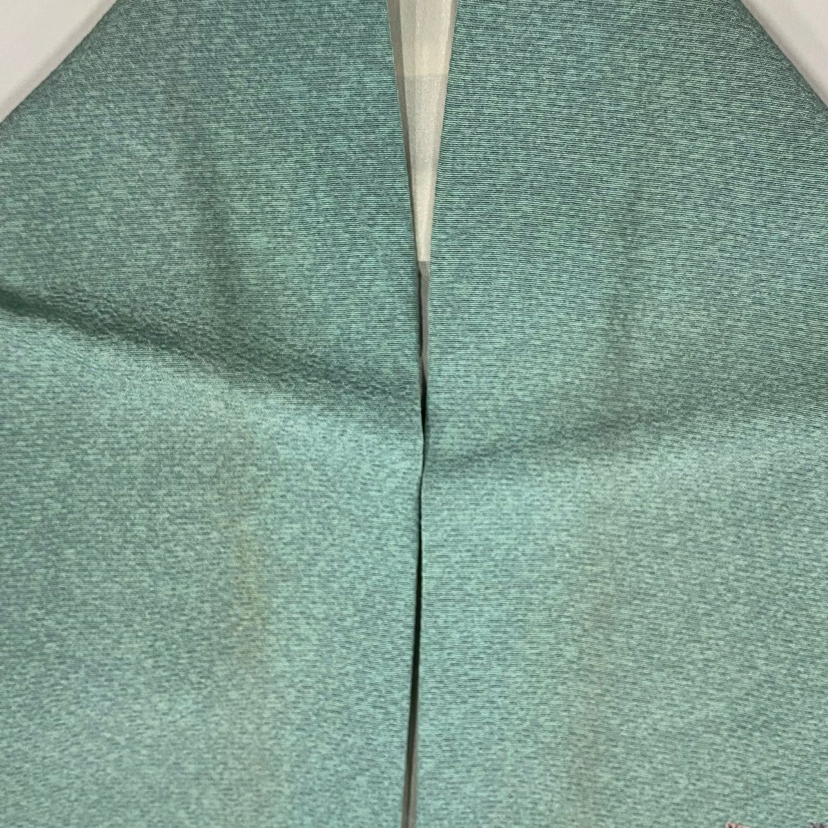 訪問服 身長161.5cm 袖長65.5cm M 雙層 辻花染 波 金銀彩 漸層 淺青綠 純蠶絲 名品級