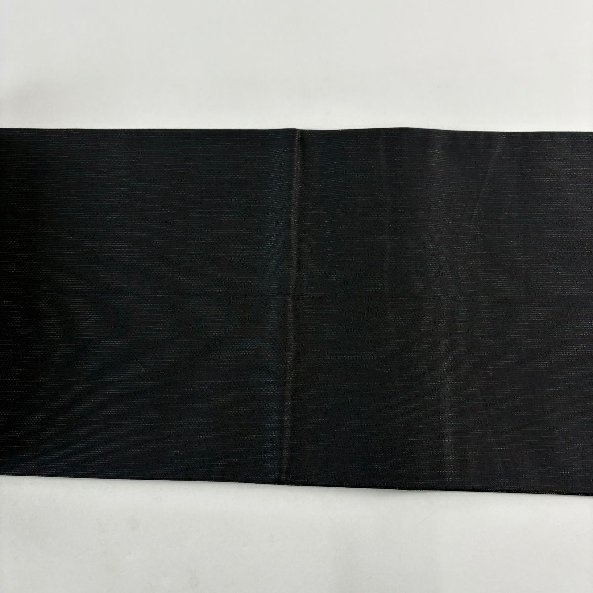 【美品】 袋帶 名品級 幾何圖案 條紋 焦茶 六通 純蠶絲