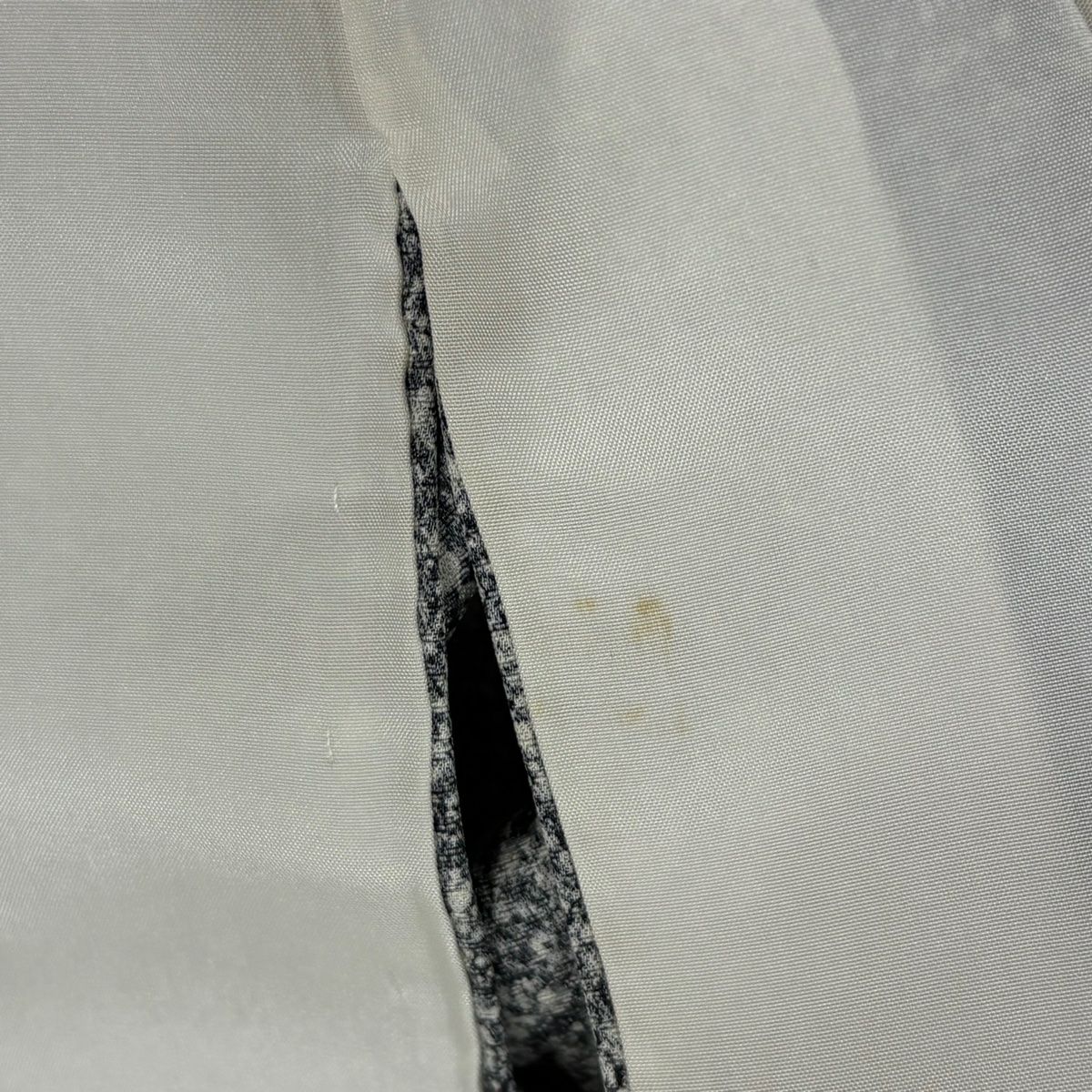訪問服 身長158.5cm 袖長61cm S 雙層 秋草 金銀彩 灰 純蠶絲 秀品級