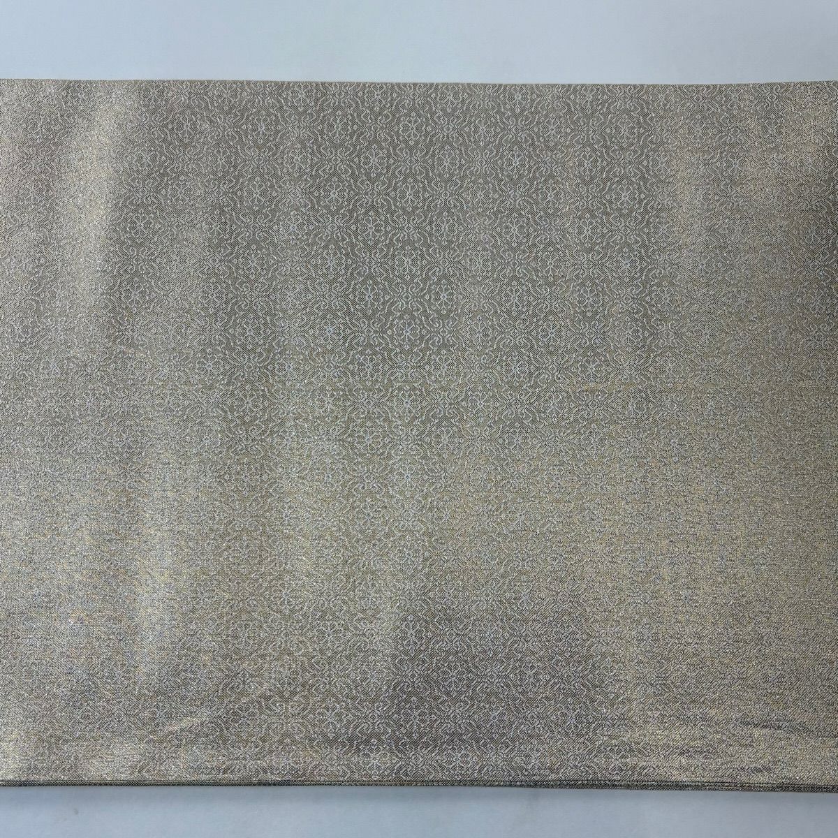 【美品】 袋帶 秀品級 華紋 花鳥 金金箔 金絲 金色 六通 純蠶絲
