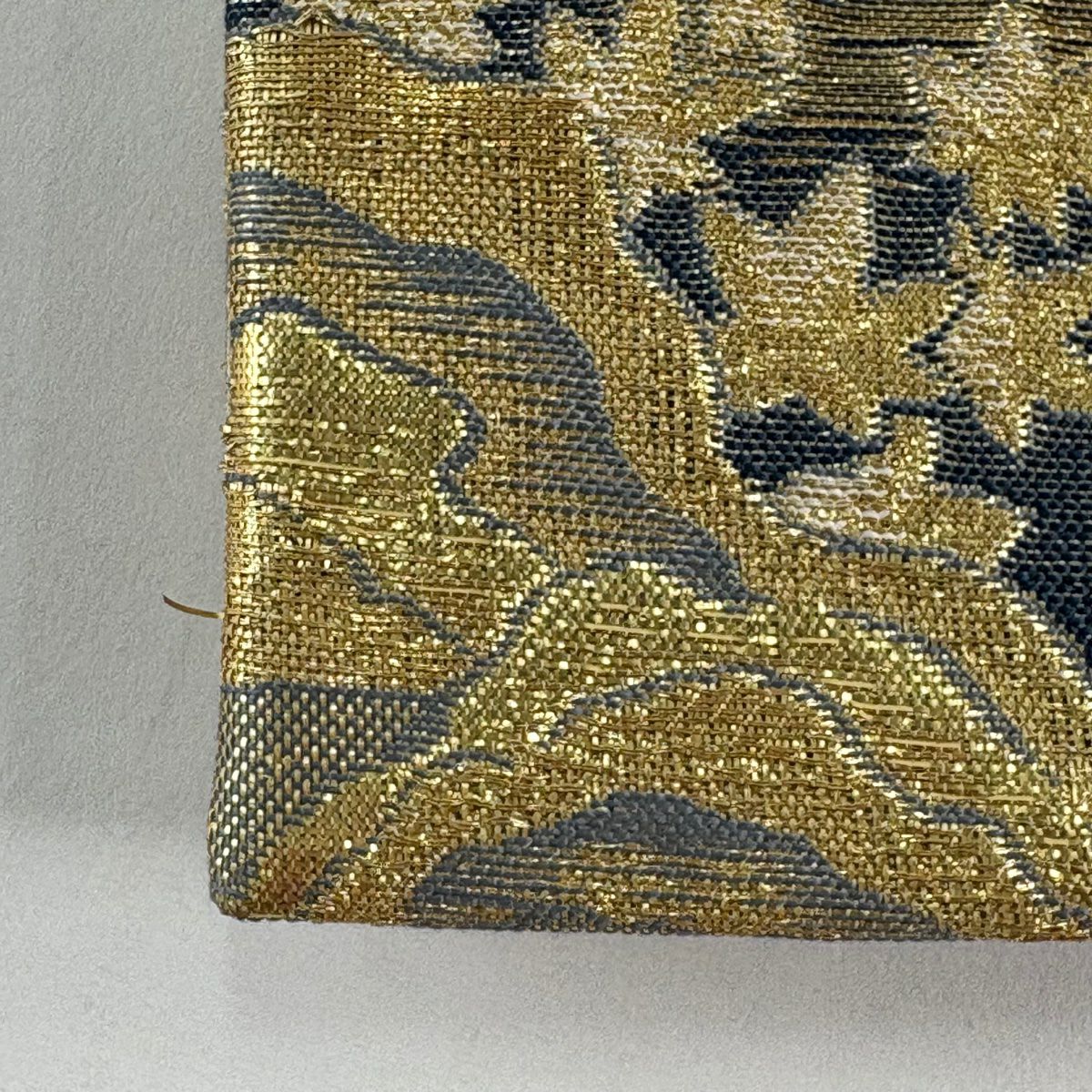 袋帶 秀品級 山峦 松樹 金絲 金金箔 金 六通 純蠶絲