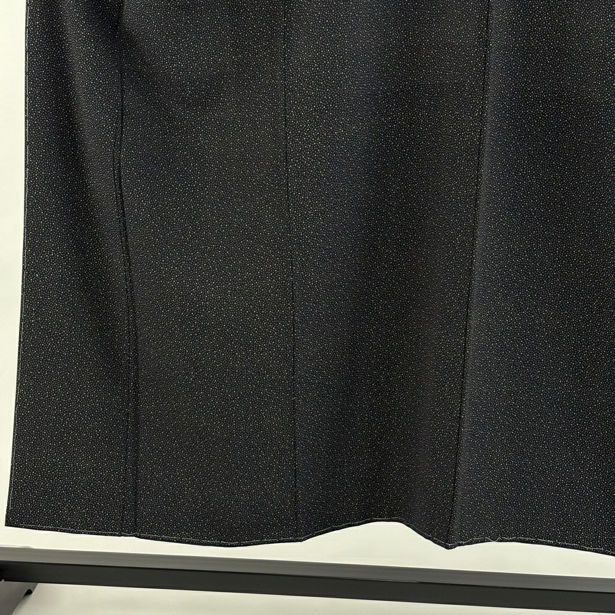 【美品】 小紋 身長152.5cm 袖長65.5cm M 雙層 佐藤昭人 大小霰 深藍 純蠶絲 逸品級 一つ紋