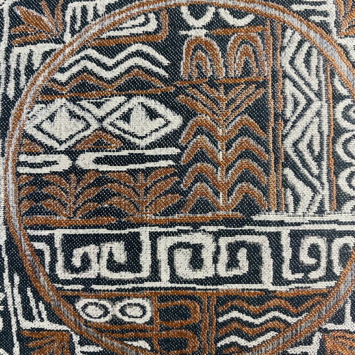 【美品】 袋帶 秀品級 草花紋紋 市松樹 灰色 全通 純蠶絲