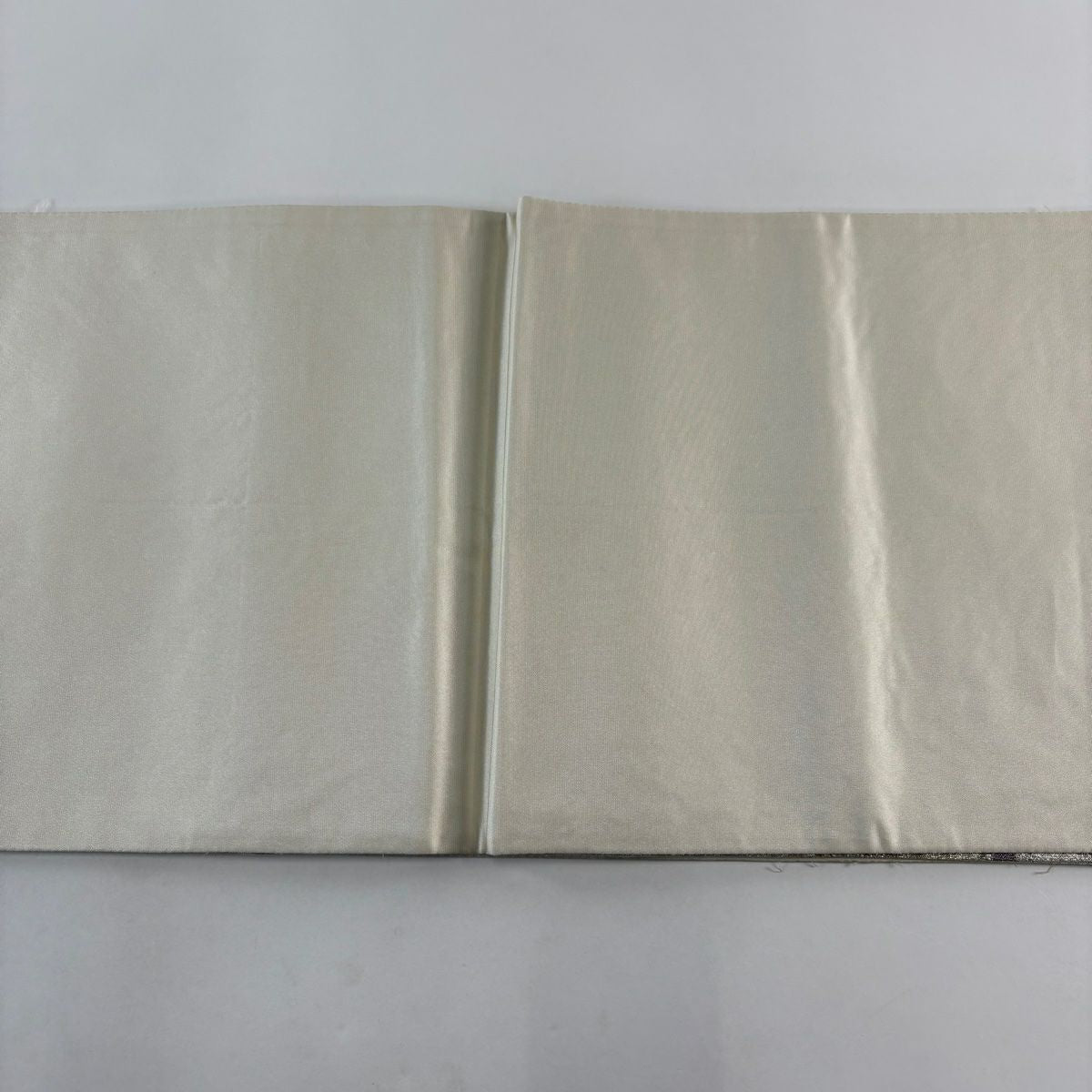 袋帶 名品級 草花紋紋 金金箔 銀線 銀 六通 純蠶絲