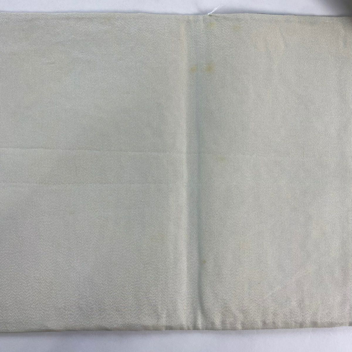 袋帶 名品級 辻花染 銀糸 金金箔 灰綠 お太鼓柄 純蠶絲