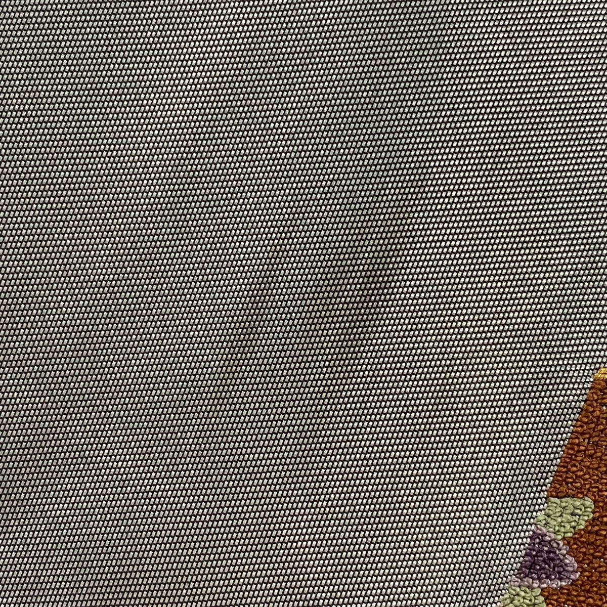 袋帶 逸品級 向鳥文 草花紋紋 相良刺繡 金金箔 銀 お太鼓圖案 純蠶絲