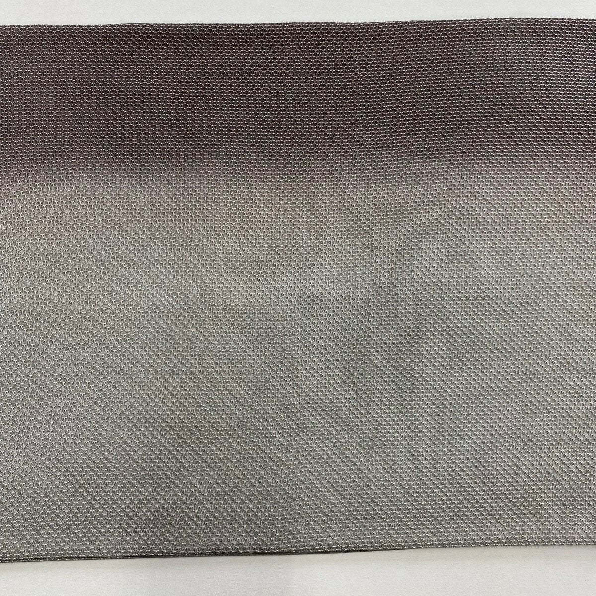 【美品】 袋帶 秀品級 幾何學 漸變 銀線 灰色 全通 純蠶絲