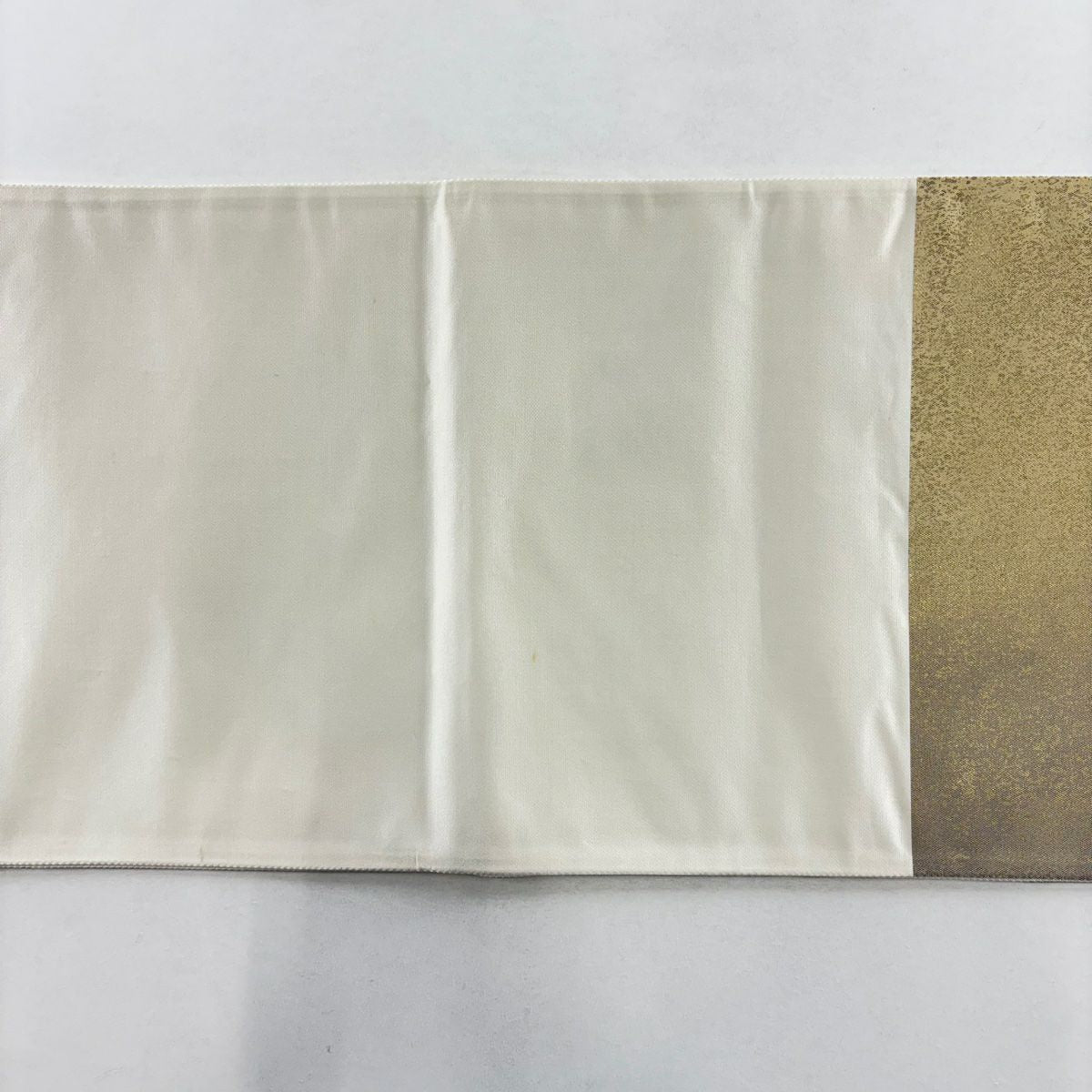【美品】 袋帶 秀品級 雪輪 疋田 金銀絲 金茶 六通 純蠶絲