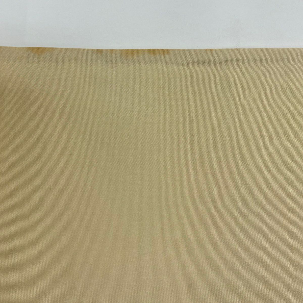 袋帶 逸品級 菱格子 花菱 唐織 淡黃 六通 純蠶絲