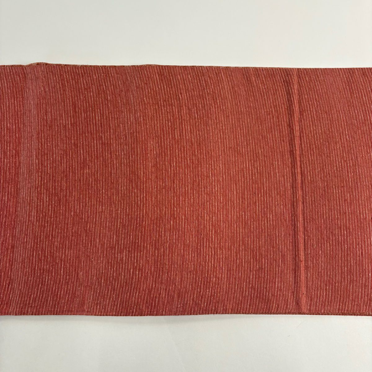 【美品】 袋帶 秀品級 幾何圖案 金彩裝飾 銀彩 茜色 大鼓圖案 純蠶絲