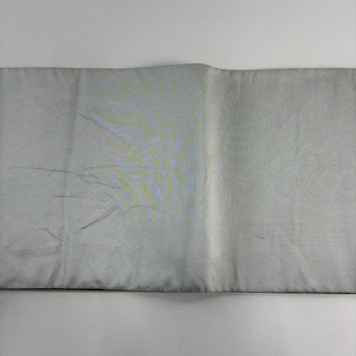 【美品】 袋帶 秀品級 樹木 柴垣 灰綠 全通 純蠶絲