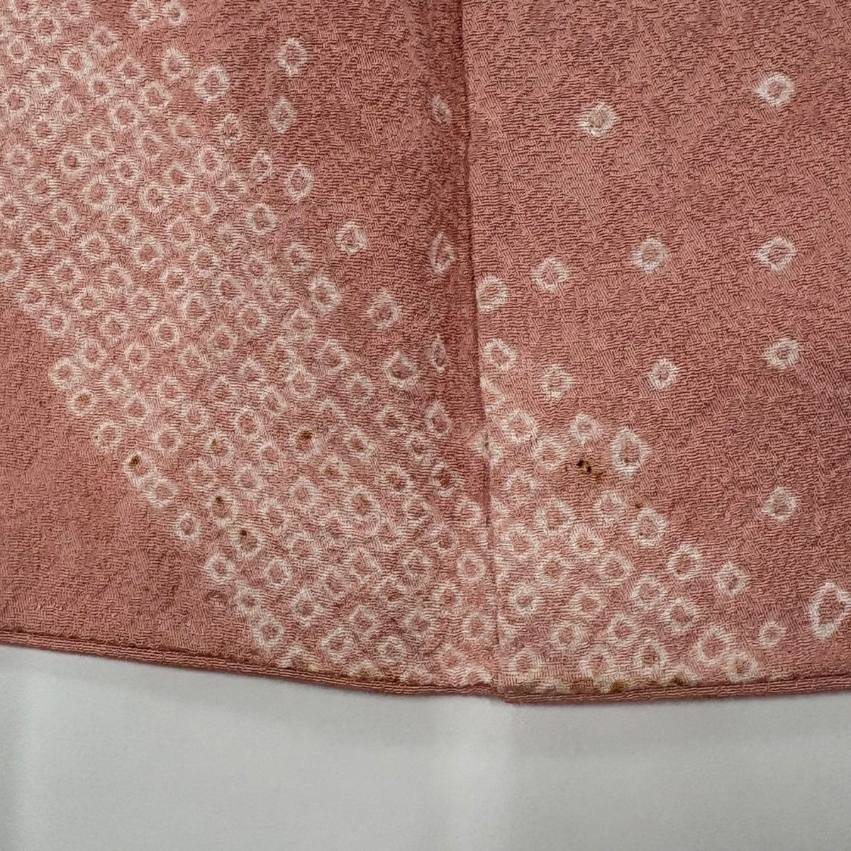 訪問服 身長160.5cm 袖長67.5cm L 雙層 牡丹 菖蒲 絞染 金銀彩 粉紅 純蠶絲 秀品級
