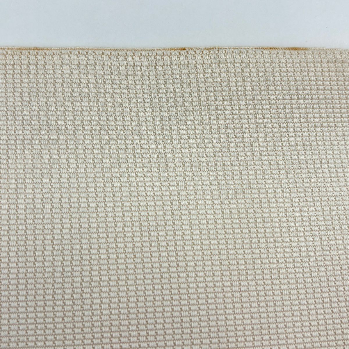 名古屋帶 優品級 松樹葉仕立 八寸名古屋帶 梅花 松樹葉 刺繡 金銀彩 米色 純蠶絲