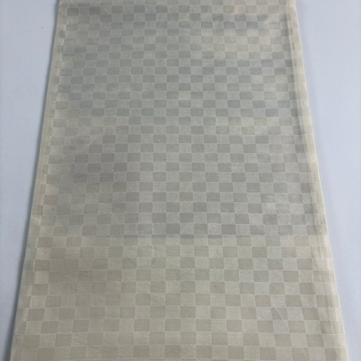 【美品】 袋帶 秀品級 華紋 七寶 金金箔 米色 六通 純蠶絲