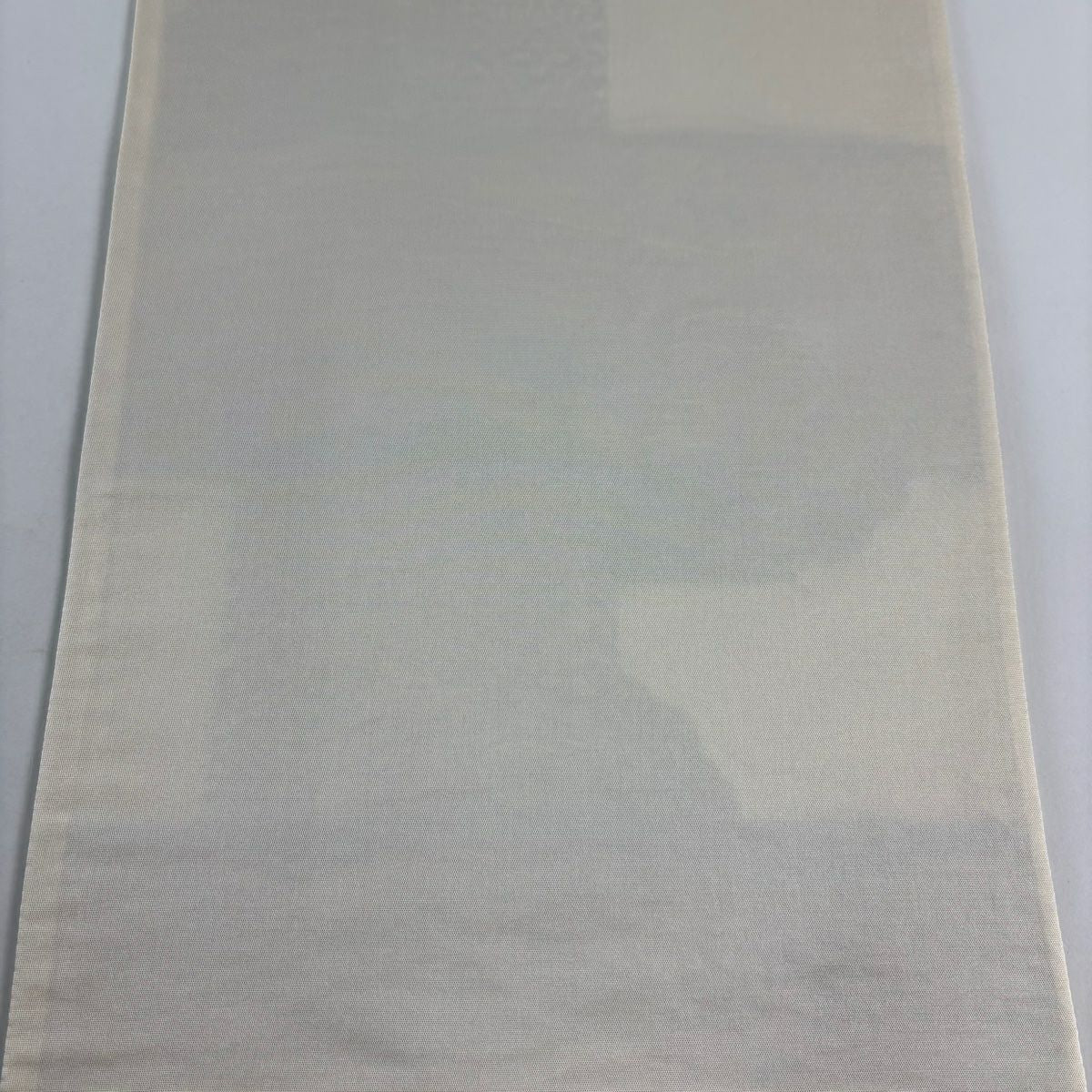 【美品】 袋帶 秀品級 華紋 市松樹 金絲 金金箔 白 六通 純蠶絲