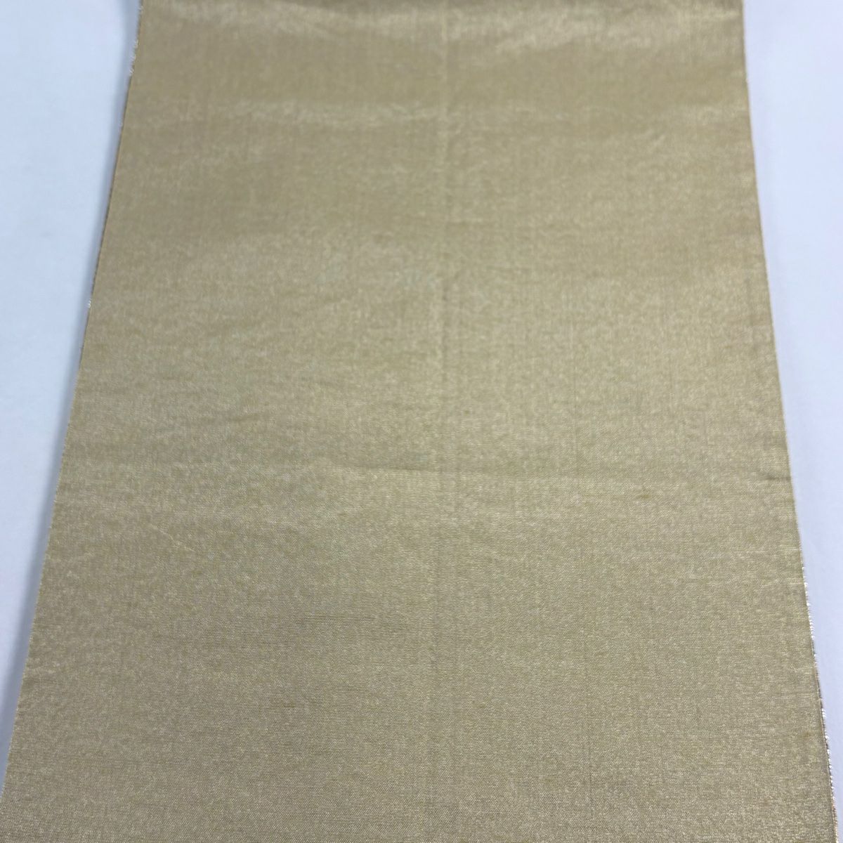 【美品】 袋帶 秀品級 草花紋 流水 唐織 金金箔 金 六通 純蠶絲