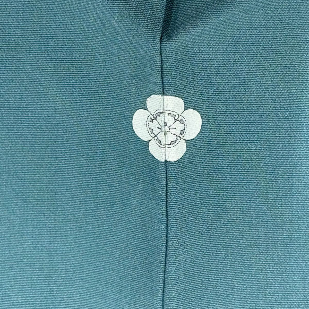色留袖禮服 身長153cm 袖長64cm M 雙層 落款 鳥 草花紋紋 漸層 水藍 純蠶絲 秀品級 一つ紋