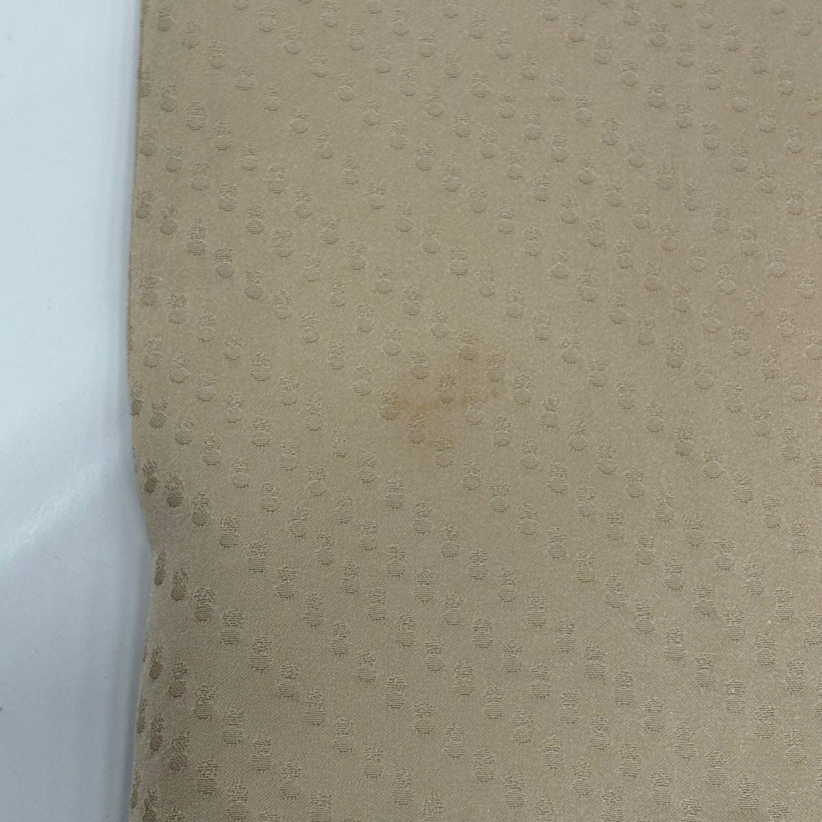 訪問服 身長167.5cm 袖長67.5cm L 雙層 扇子面 草花紋紋 金銀彩 絞染 艾草綠 純蠶絲 秀品級 一つ紋