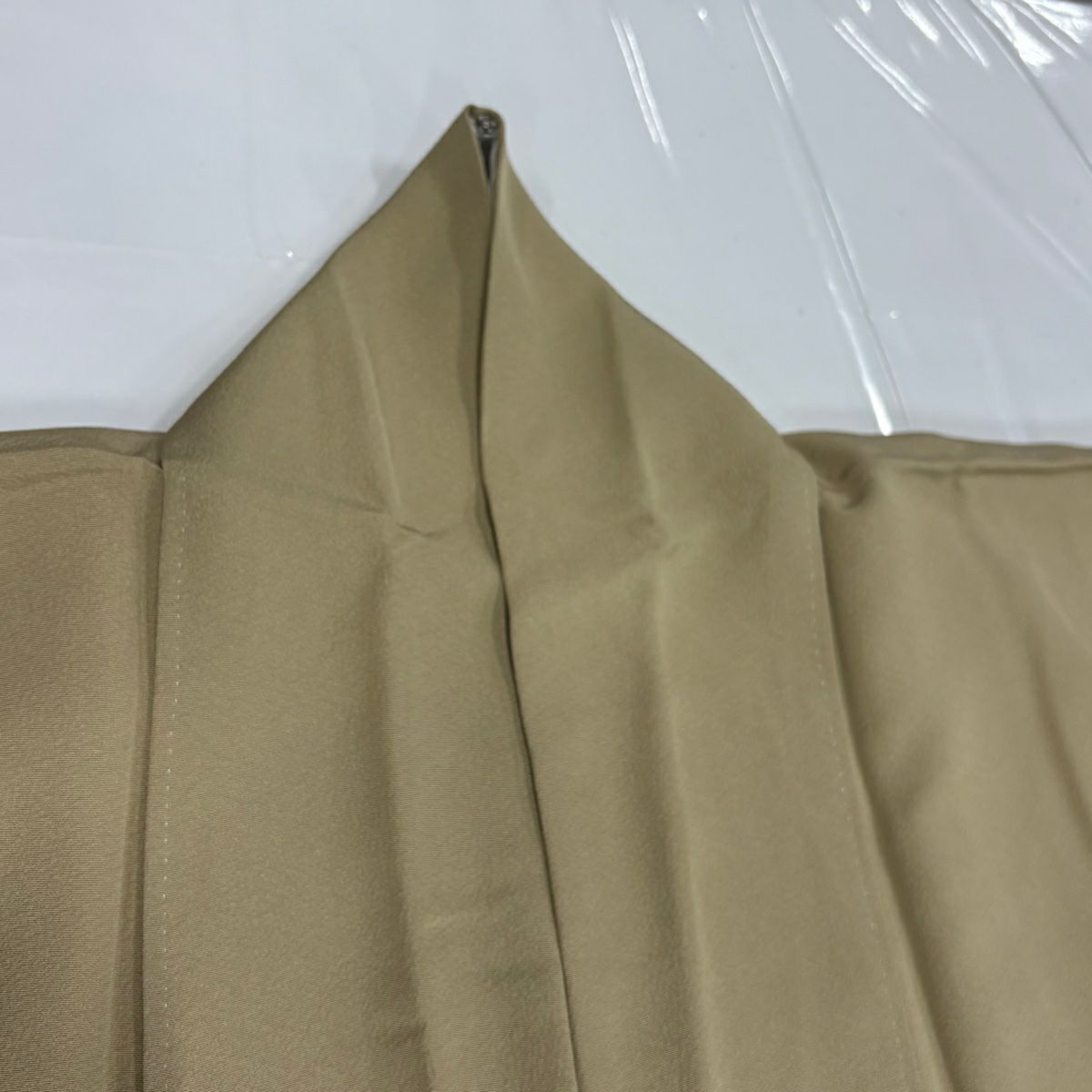 付下 身長167cm 袖長65cm M 雙層 色紙 花鳥 金銀彩 漸層 黃土 純蠶絲 優品級
