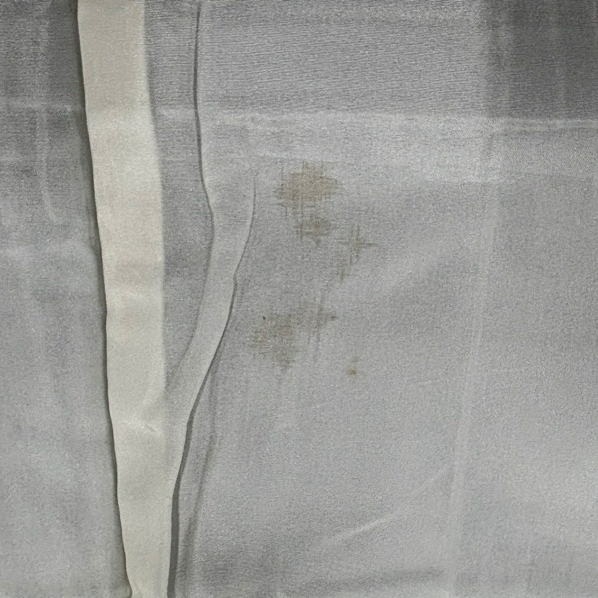 江戶小紋 身長154cm 袖長61.5cm S 雙層 落款 菊花 幾何圖案 灰 純蠶絲 優品級