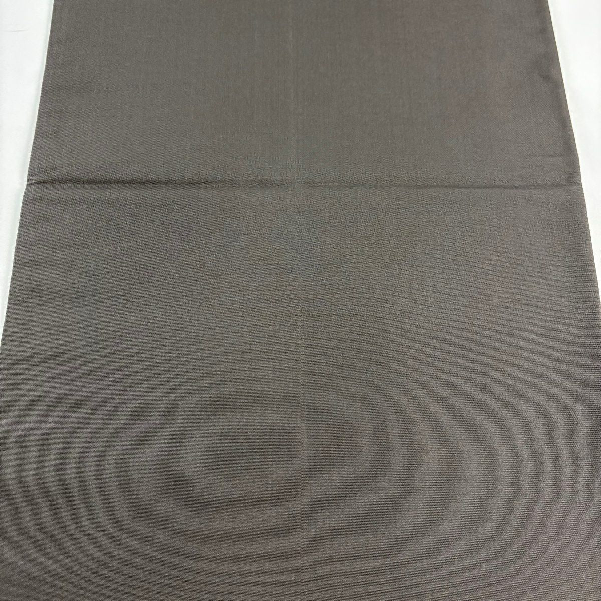 【美品】 袋帶 名品級 牡丹唐草紋菱紋 金絲 刺繡 灰茶 六通 純蠶絲