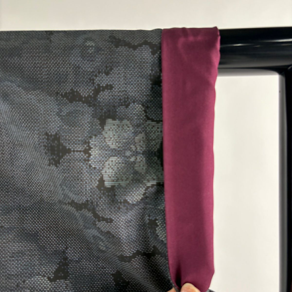 【美品】 大島紬織 身長155.5cm 袖長63.5cm S 雙層 都喜ヱ門 純泥染 證書附 花紋 墨色 純蠶絲 逸品級