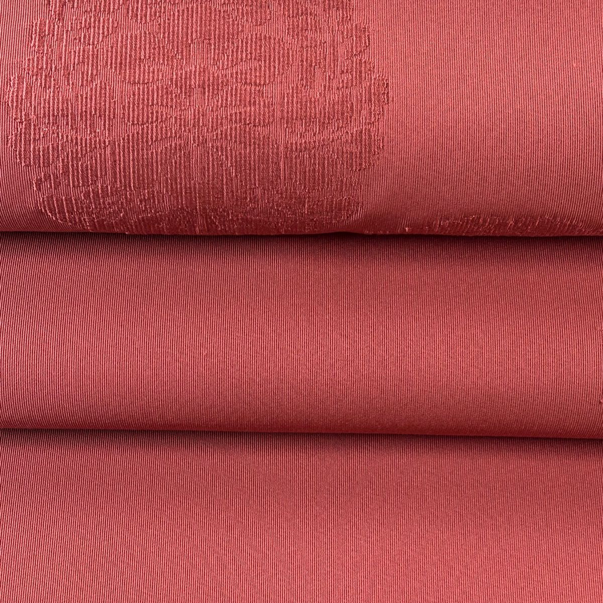 【美品】 名古屋帶 逸品級 附盒 松樹葉仕立 華紋 能衣丸文 經織 薄小豆 純蠶絲