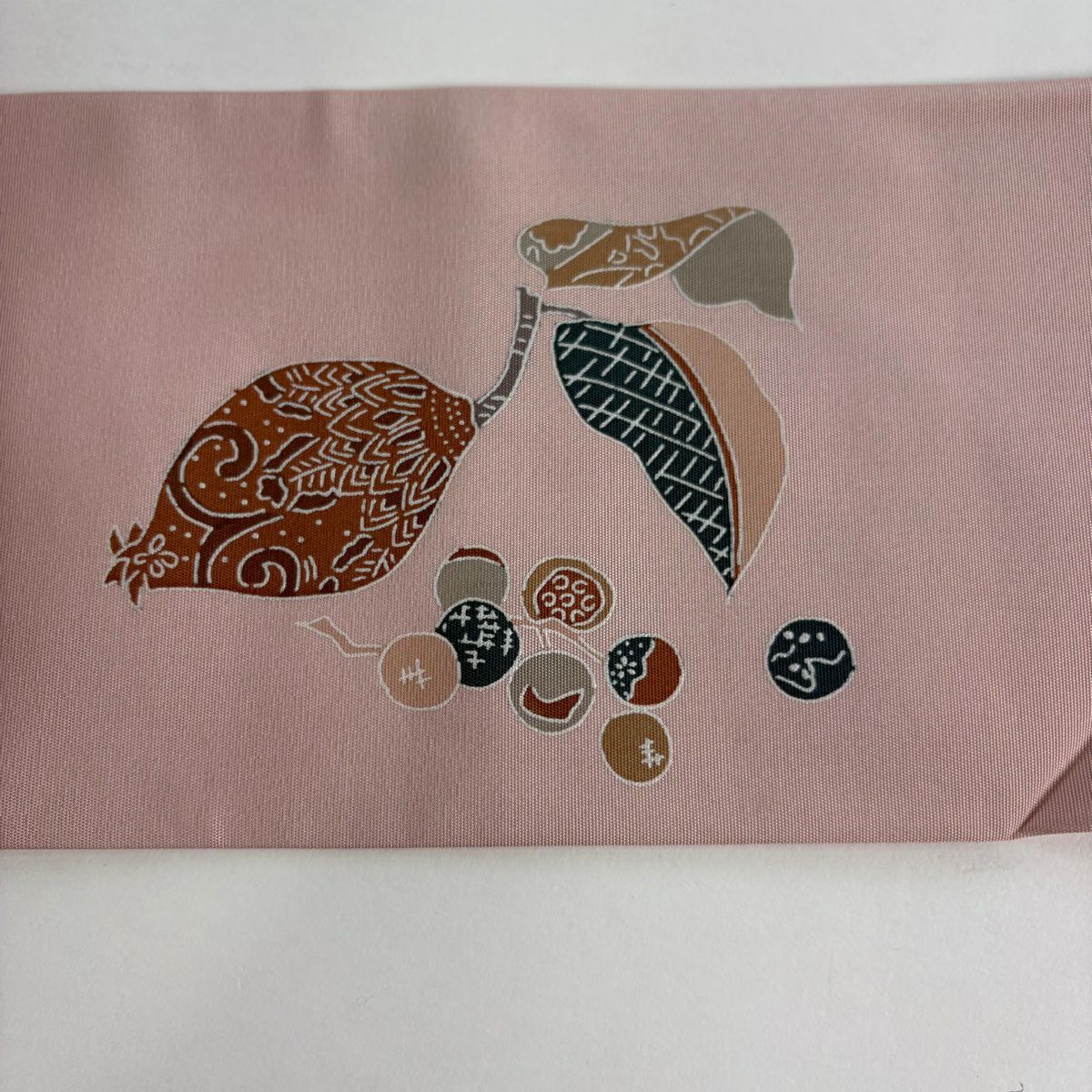 【美品】名古屋帶 秀品級 生物 金銀彩 粉紅 純蠶絲