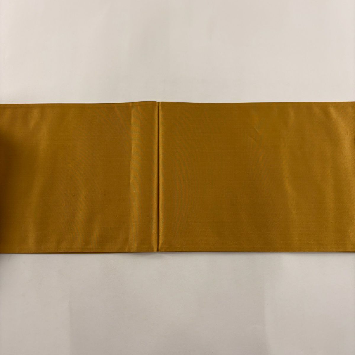 【美品】 袋帶 秀品級 仙鶴 櫻花 金線 金金箔 山吹茶 六通 純蠶絲