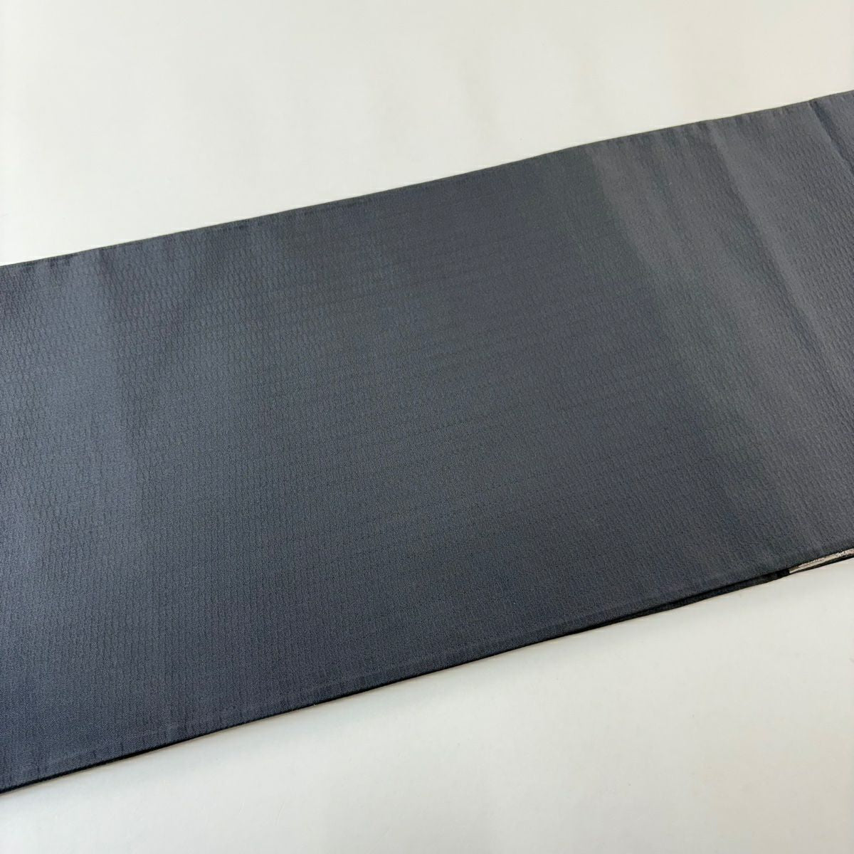 【美品】 袋帶 秀品級 幾何學 茶 六通 純蠶絲