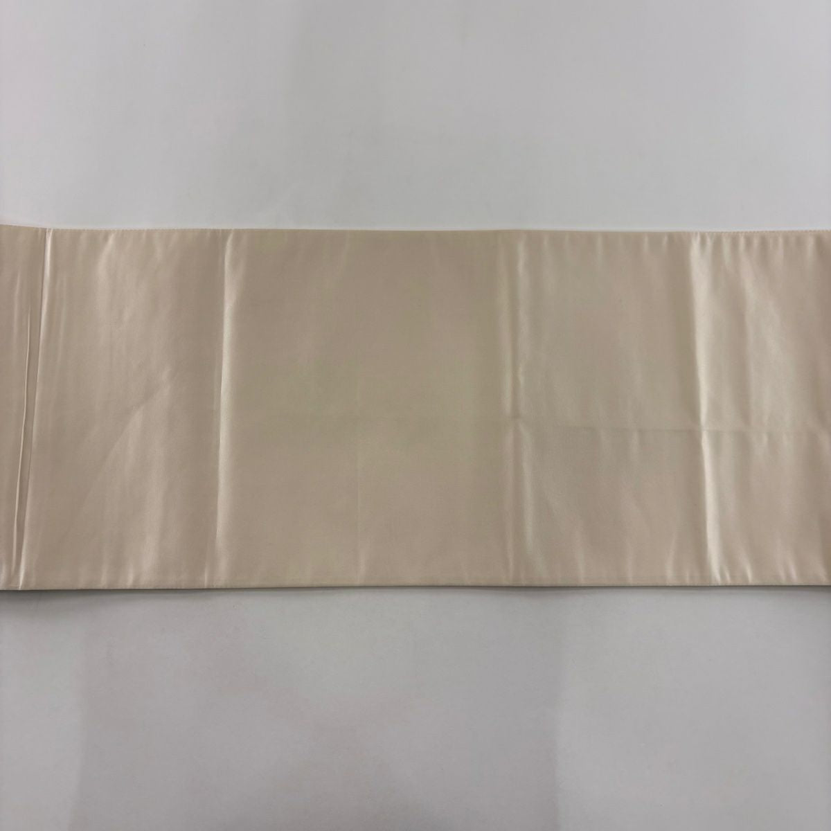 【美品】 袋帶 秀品級 向鳥 ヱ霞 金絲 刺繡 銀色 大鼓圖案 純蠶絲