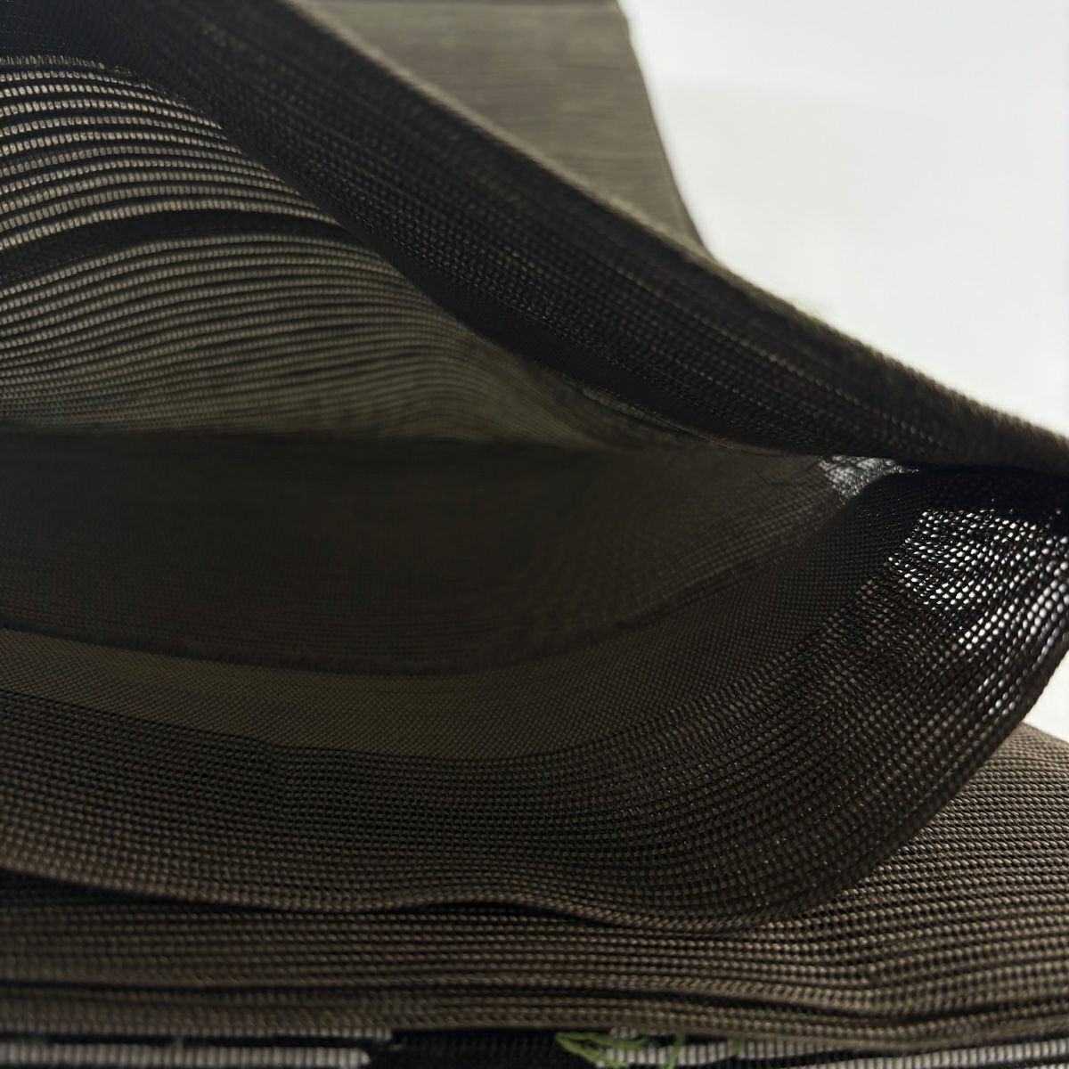 【美品】 袋帶 秀品級 夏帶 手長蝦 流水 拉麵 茶綠 金銀彩 正蠶絲