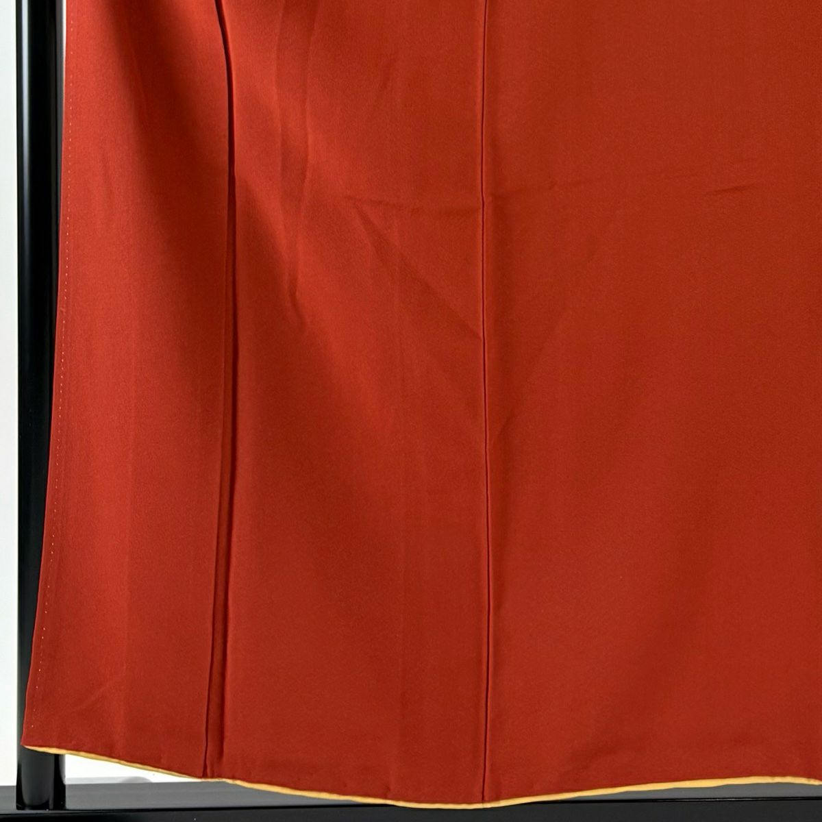 振袖禮服 身長157.5cm 袖長66cm M 雙層 紅茶 純蠶絲 秀品級