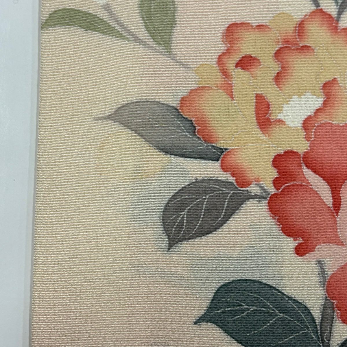 訪問服 身長155.5cm 袖長64cm M 雙層 落款有 枝花 光悅垣 漸層 粉紅 純蠶絲 優品級