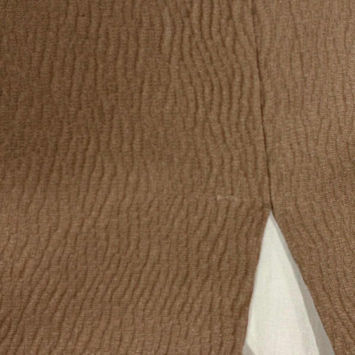 【美品】 小紋 身長162.5cm 袖長67cm M 雙層 幾何學 漸層 茶綠 純蠶絲 優品級
